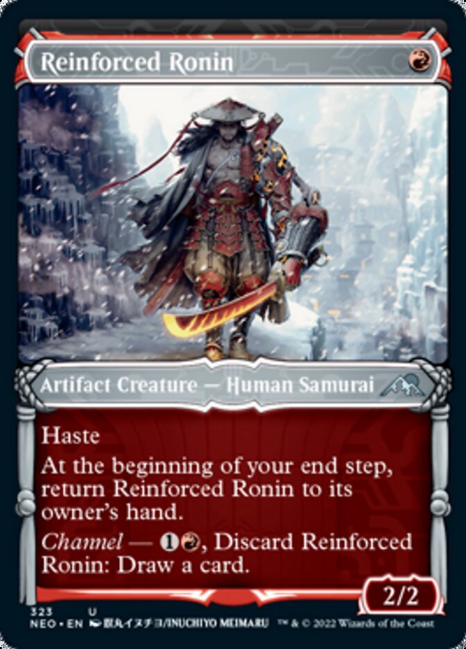 Reinforced Ronin (Showcase Samurai) [Kamigawa: Neon Dynasty] Foil