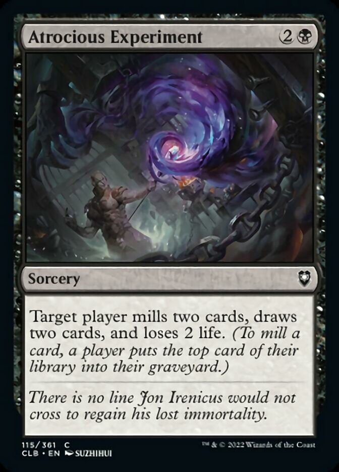 Atrocious Experiment [Commander Legends: Battle for Baldur's Gate] Foil