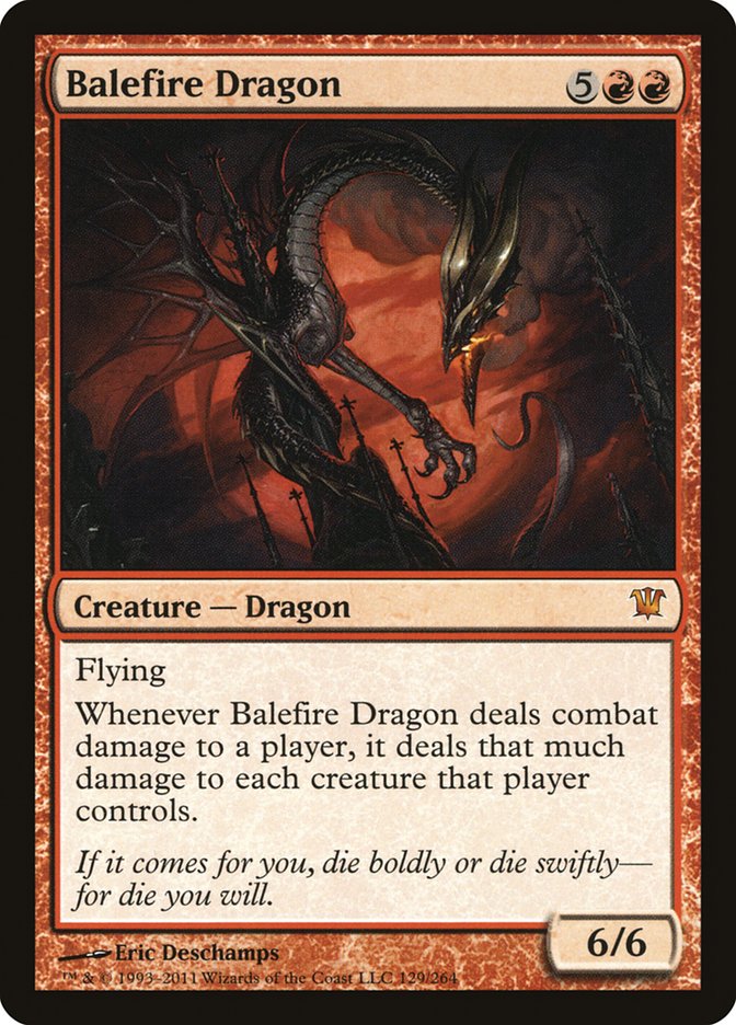 Balefire Dragon [Innistrad] Foil