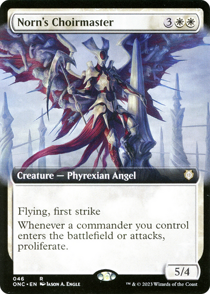 Norn's Choirmaster (Extended Art) [Phyrexia: All Will Be One Commander] Foil