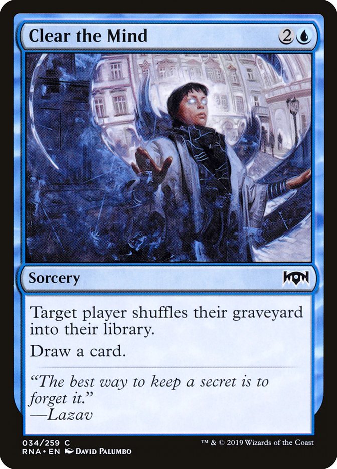 Clear the Mind [Ravnica Allegiance] Foil