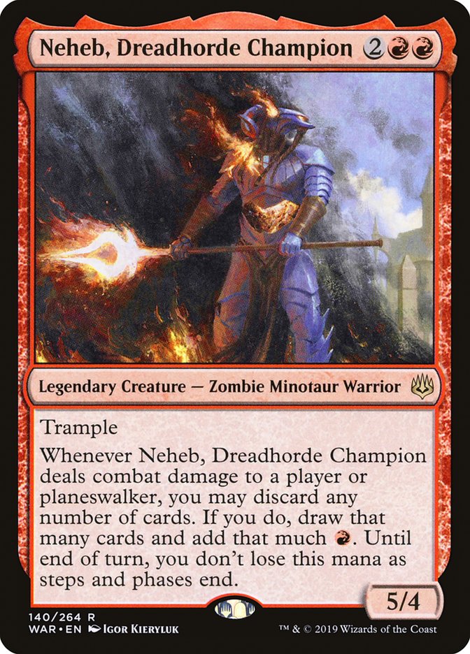 Neheb, Dreadhorde Champion [War of the Spark] Foil