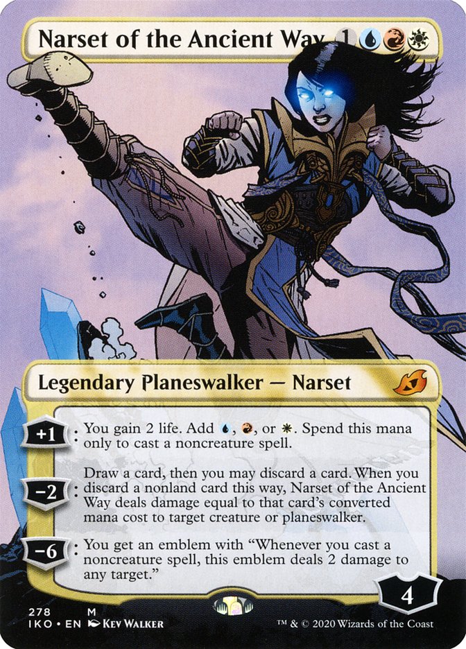 Narset of the Ancient Way (Borderless) [Ikoria: Lair of Behemoths] Foil