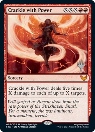 Crackle with Power (Promo Pack) [Strixhaven: School of Mages Promos] Foil