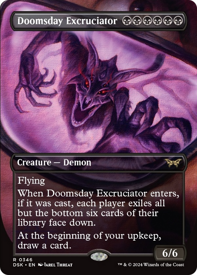 Doomsday Excruciator (Borderless) [Duskmourn: House of Horror] Foil