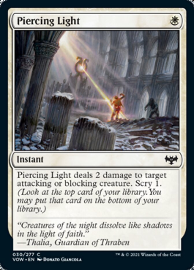 Piercing Light [Innistrad: Crimson Vow] Foil
