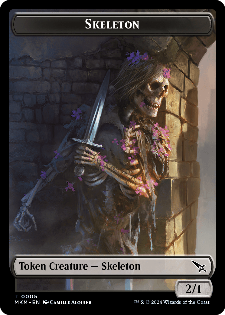Skeleton  [Murders at Karlov Manor Tokens]