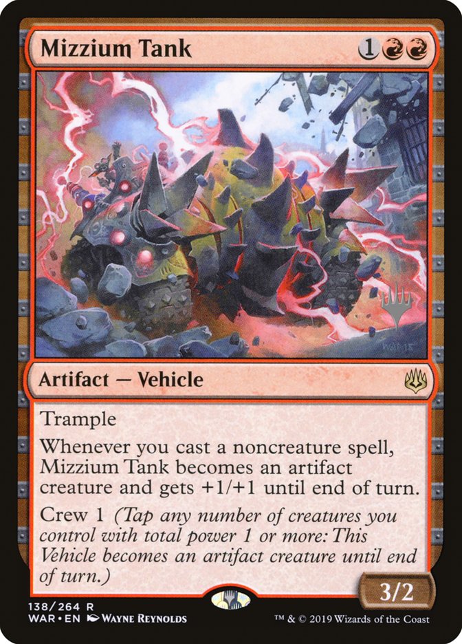Mizzium Tank (Promo Pack) [War of the Spark Promos] Foil