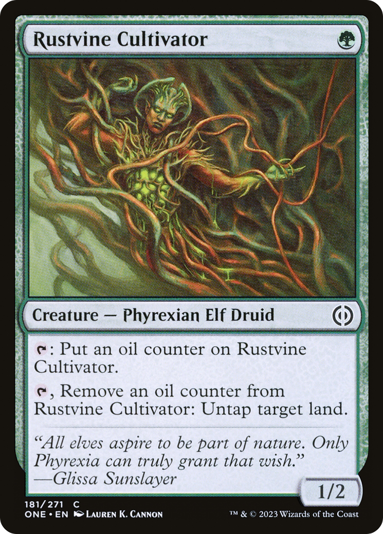 Rustvine Cultivator [Phyrexia: All Will Be One] Foil