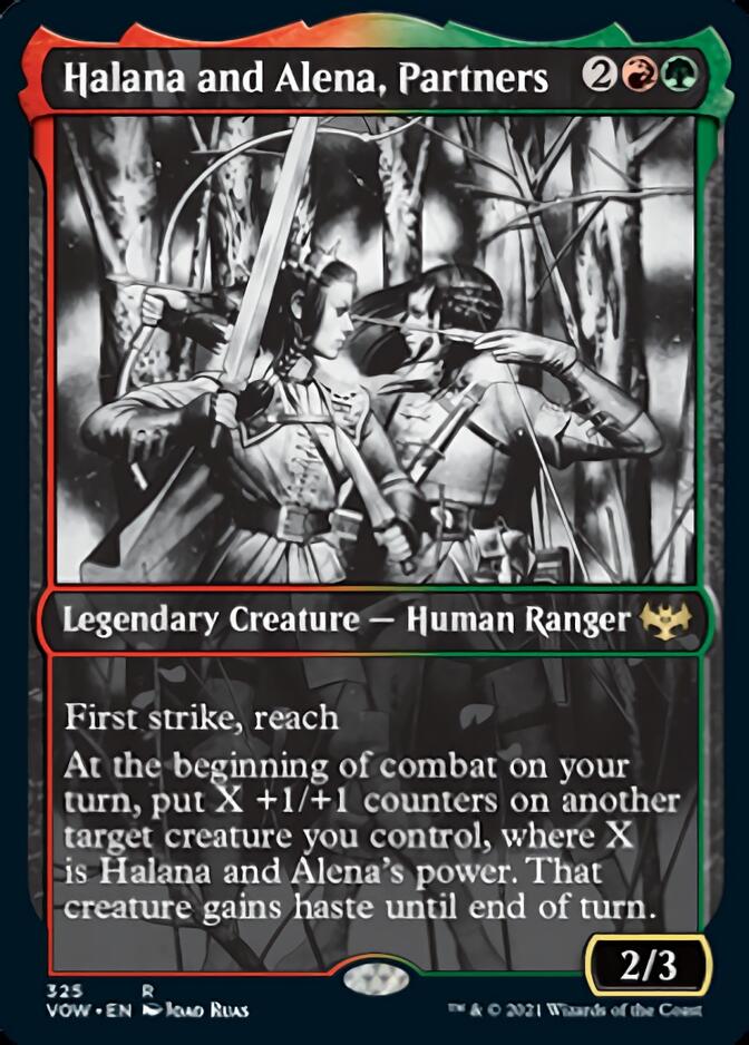 Halana and Alena, Partners (Showcase Eternal Night) [Innistrad: Crimson Vow] Foil