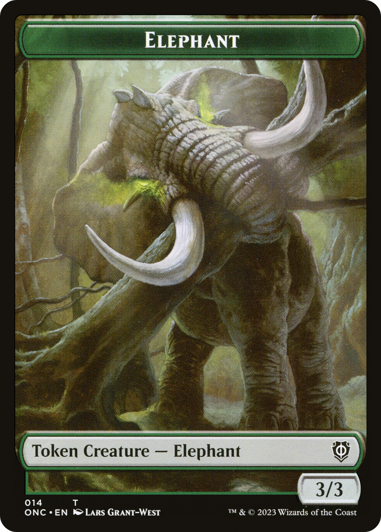 Elephant  [Phyrexia: All Will Be One Commander Tokens]