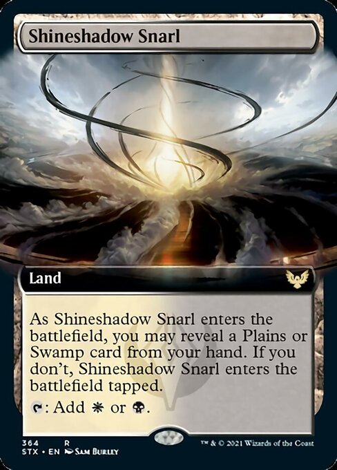 Shineshadow Snarl (Extended Art) [Strixhaven: School of Mages] Foil