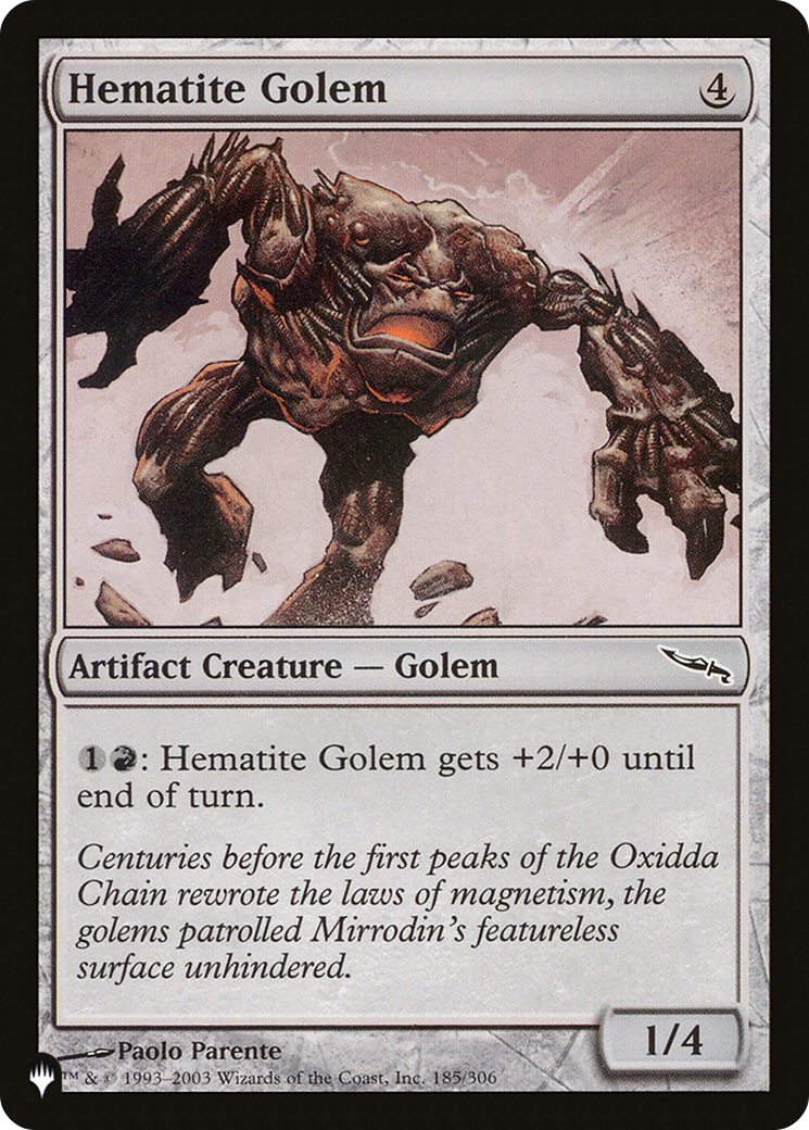 Hematite Golem [The List]