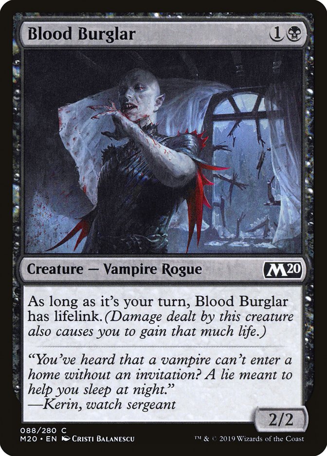 Blood Burglar [Core Set 2020] Foil