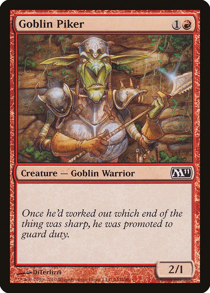 Goblin Piker [Magic 2011] Foil