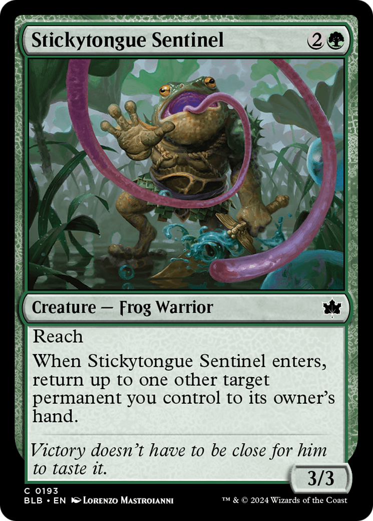 Stickytongue Sentinel [Bloomburrow] Foil