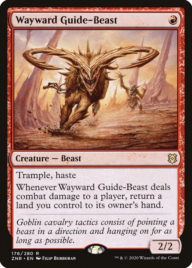Wayward Guide-Beast [Zendikar Rising] Foil