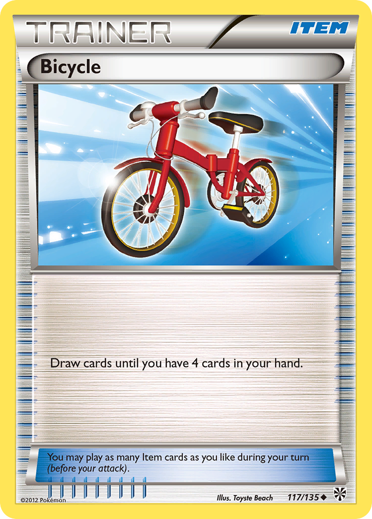 Bicycle (117/135) [Black & White: Plasma Storm] Reverse Holofoil