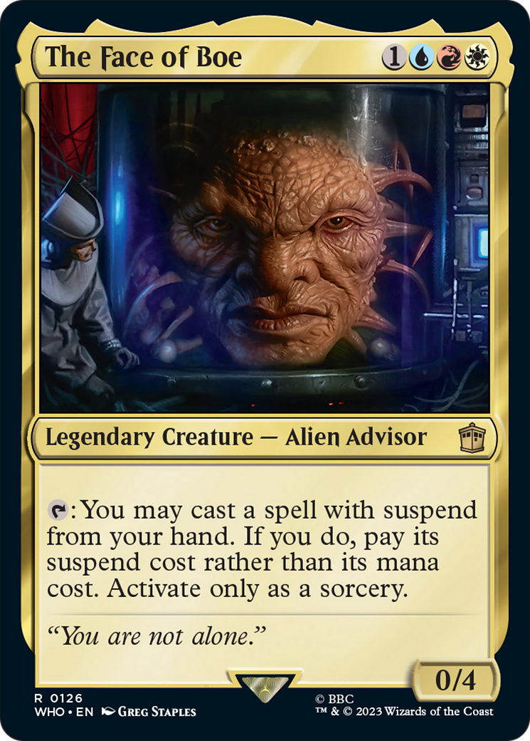 The Face of Boe [Doctor Who] Foil
