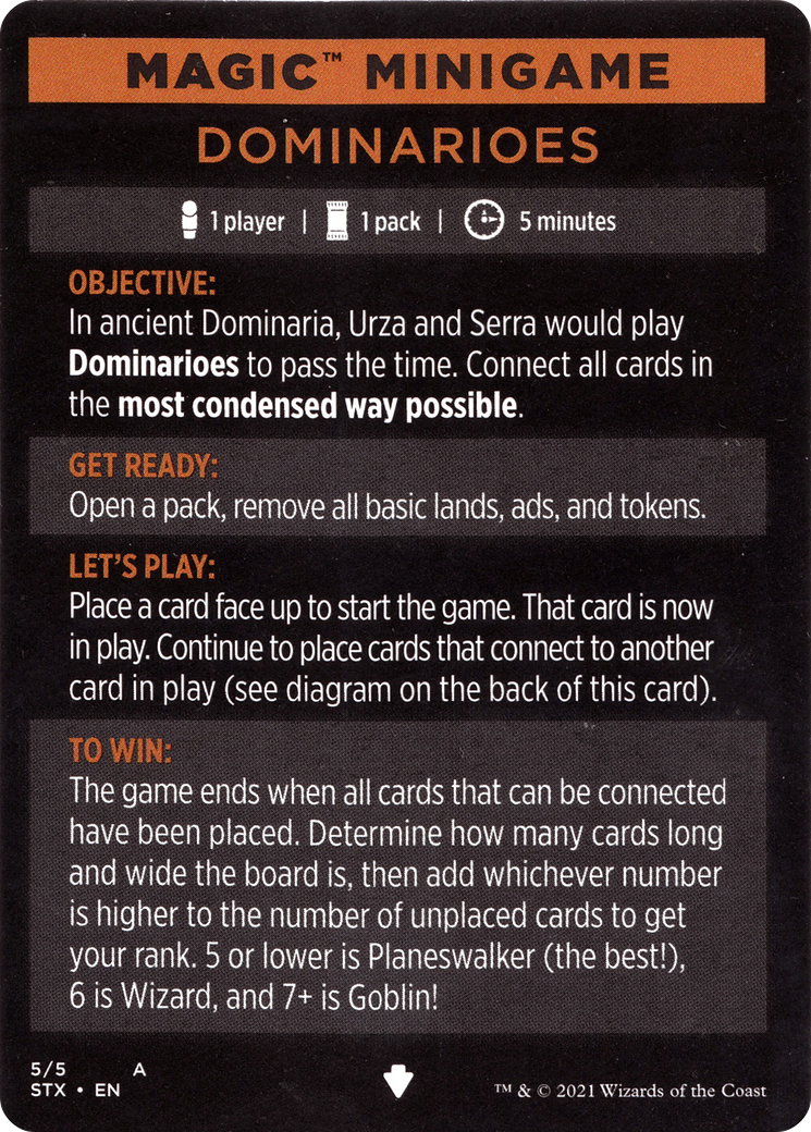 Dominarioes // Dominarioes (cont'd)  [Strixhaven: School of Mages Minigames]