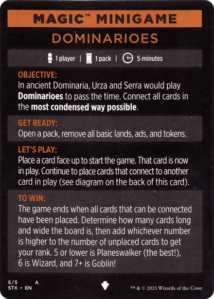 Dominarioes // Dominarioes (cont'd)  [Strixhaven: School of Mages Minigames] Foil