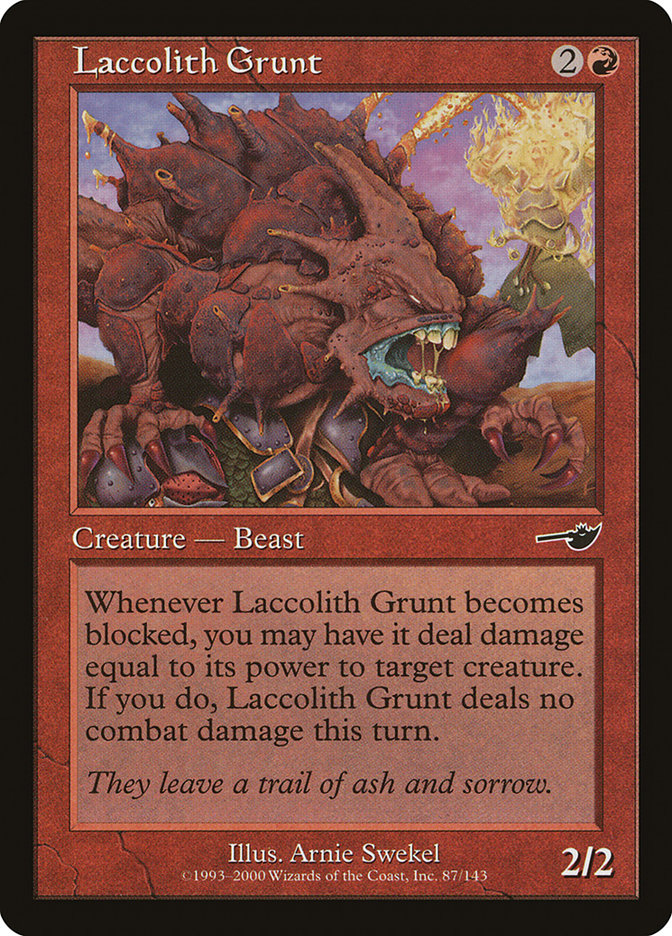 Laccolith Grunt [Nemesis] Foil