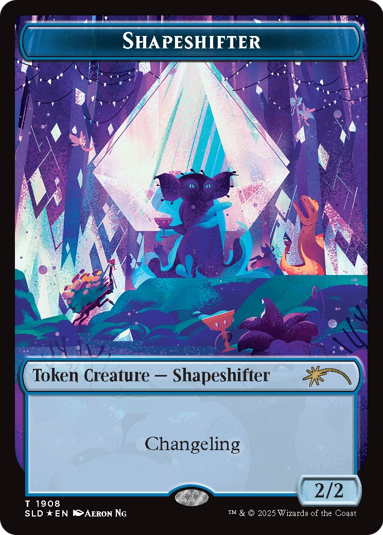 Shapeshifter Token (1908) (Double Rainbow Foil)  [Secret Lair Drop] Foil