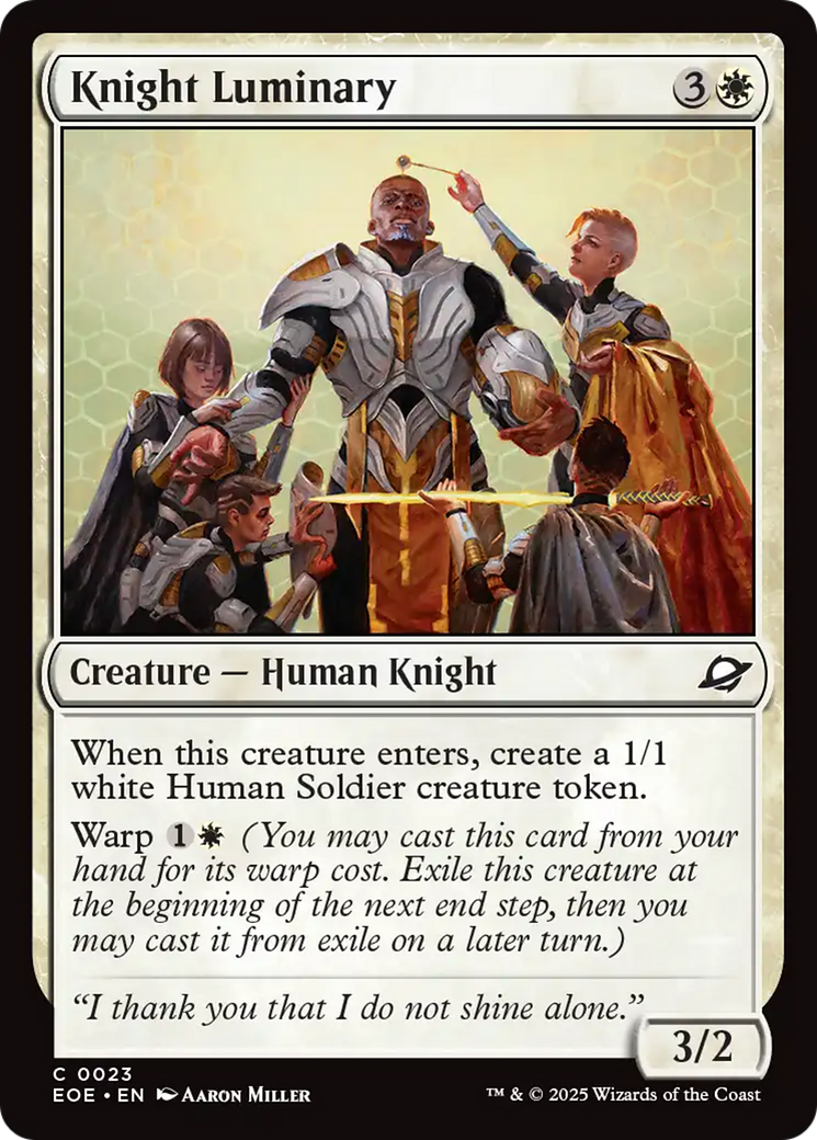 Knight Luminary [Edge of Eternities] Foil