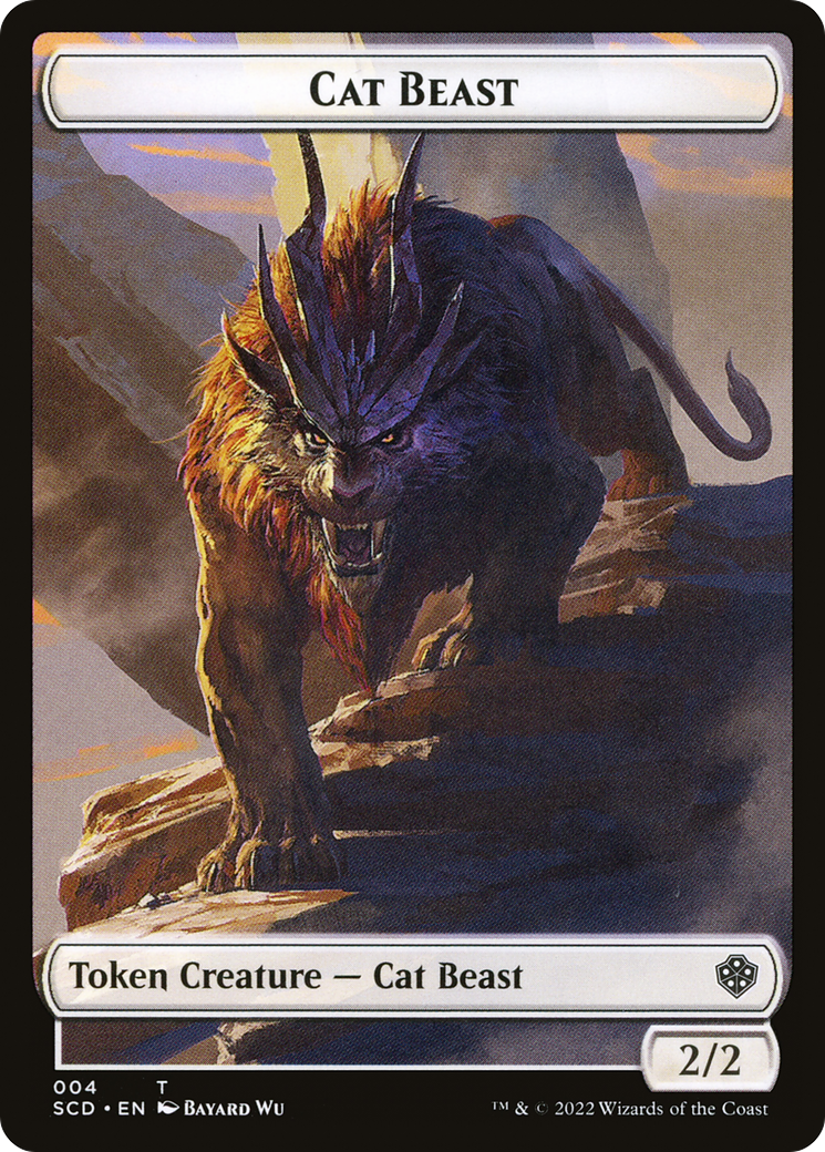 Cat Beast  [Starter Commander Deck Tokens] Foil