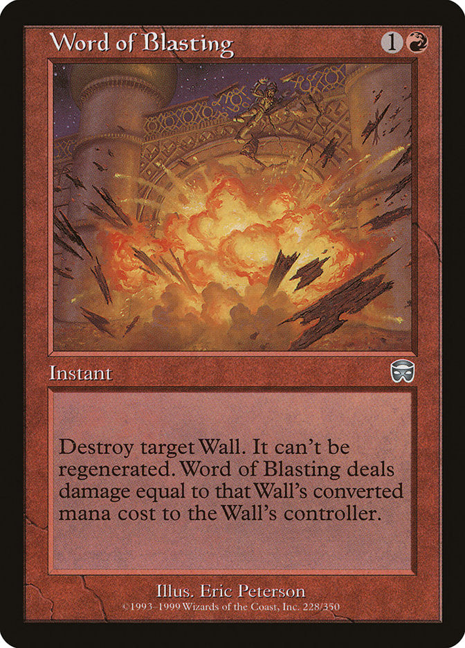 Word of Blasting [Mercadian Masques] Foil