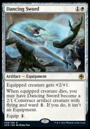 Dancing Sword (Promo Pack) [Dungeons & Dragons: Adventures in the Forgotten Realms Promos] Foil