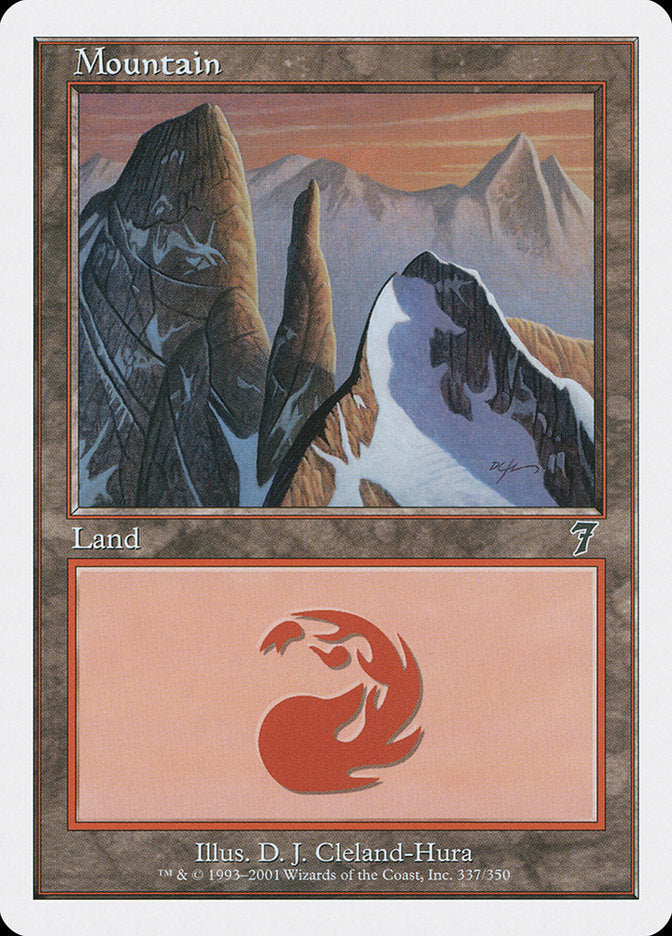 Mountain (337) [Seventh Edition] Foil