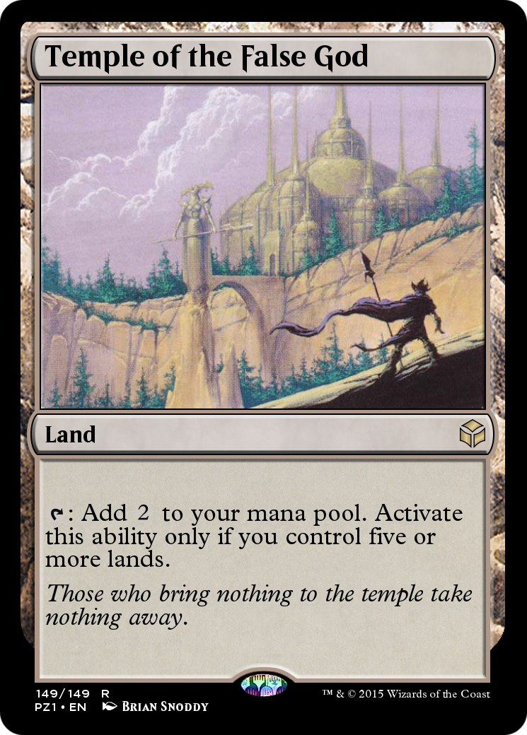 Temple of the False God  [Legendary Cube Prize Pack] Foil