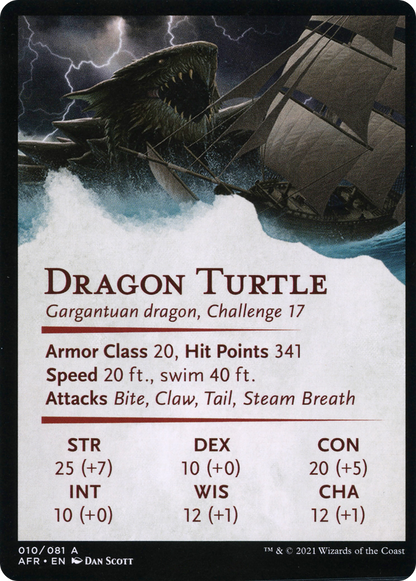 Dragon Turtle // Dragon Turtle  [Adventures in the Forgotten Realms Art Series] (Borderless)