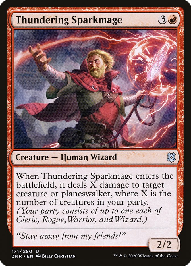 Thundering Sparkmage [Zendikar Rising] Foil