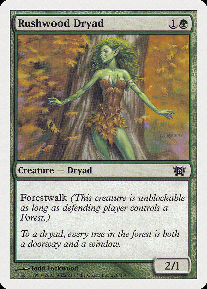 Rushwood Dryad [Eighth Edition] Foil