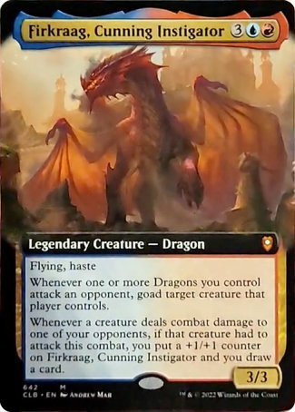 Firkraag, Cunning Instigator (Extended Art) [Commander Legends: Battle for Baldur's Gate] Foil
