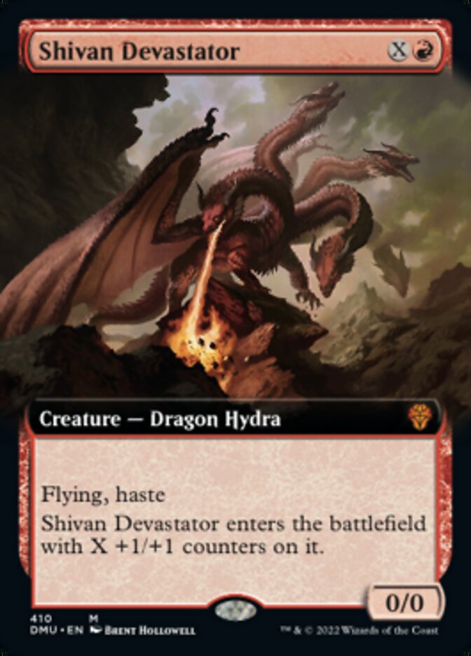Shivan Devastator (Extended Art) [Dominaria United] Foil