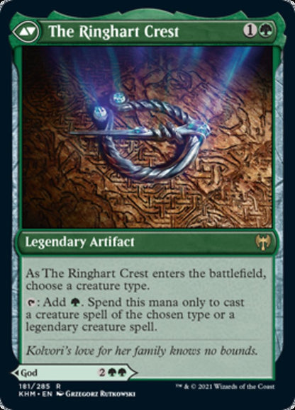Kolvori, God of Kinship // The Ringhart Crest [Kaldheim] Foil