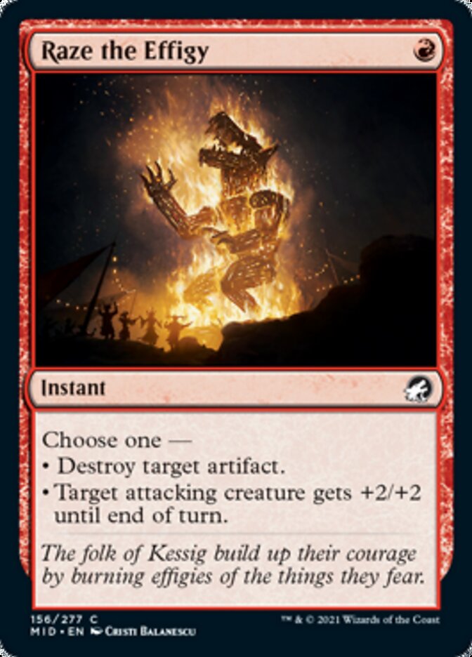 Raze the Effigy [Innistrad: Midnight Hunt] Foil