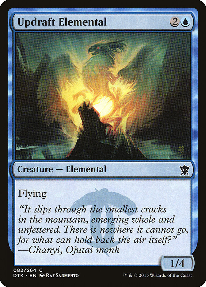 Updraft Elemental [Dragons of Tarkir] Foil