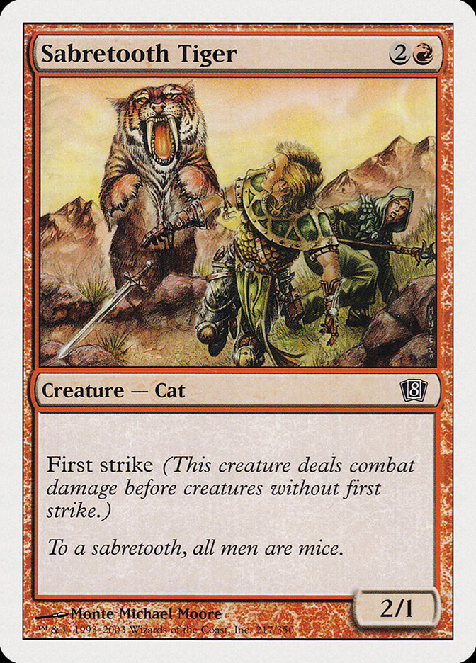 Sabretooth Tiger [Eighth Edition] Foil