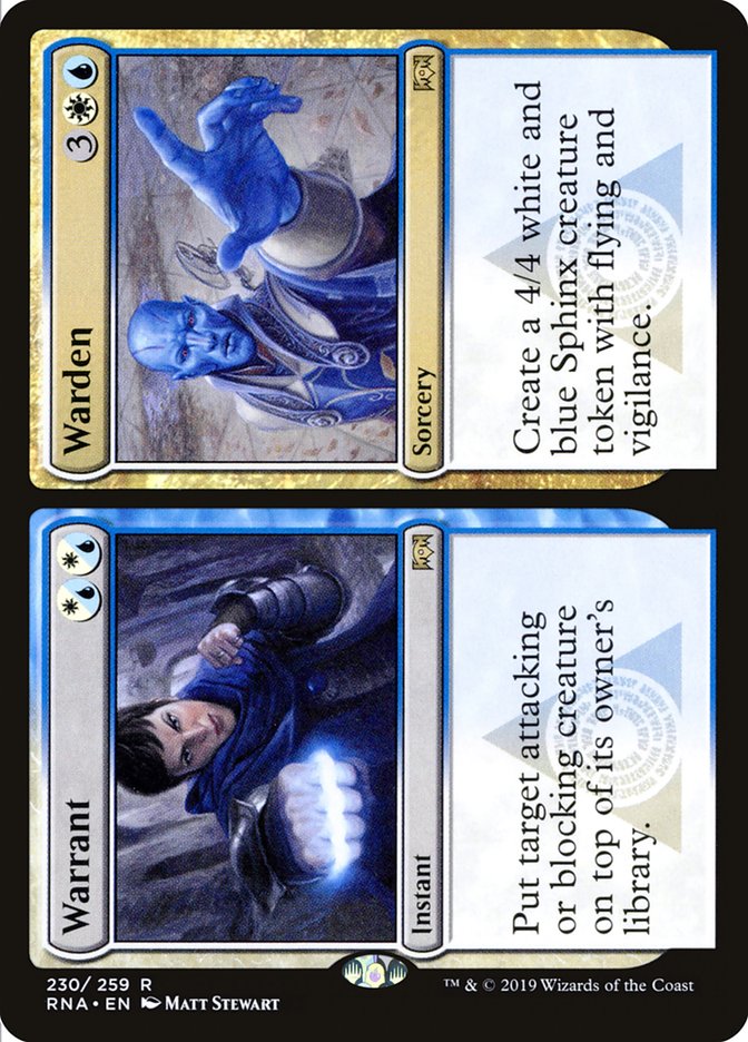 Warrant // Warden [Ravnica Allegiance] Foil