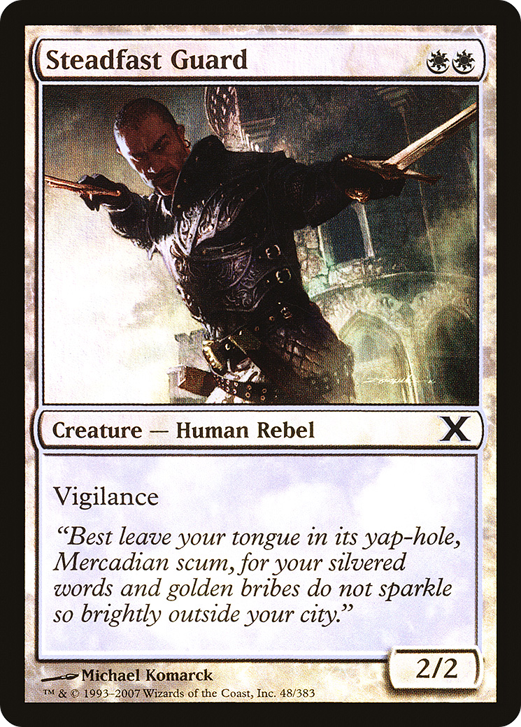 Steadfast Guard  [Tenth Edition] Foil