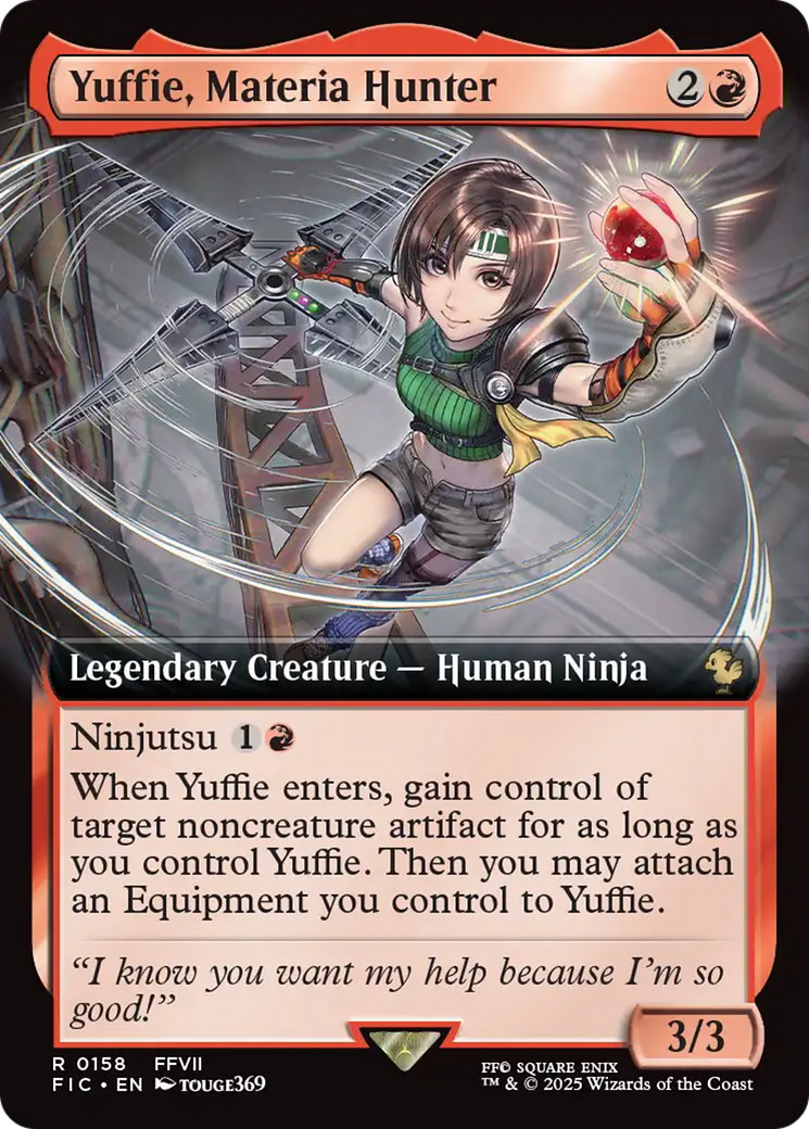 Yuffie, Materia Hunter (Extended Art) [FINAL FANTASY Commander] Foil
