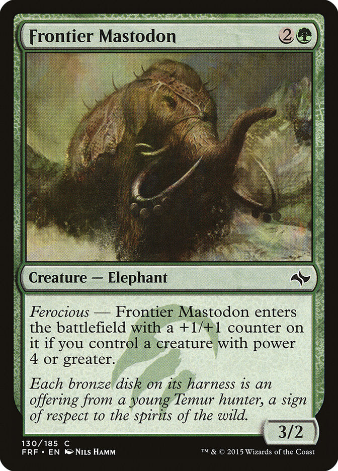 Frontier Mastodon [Fate Reforged] Foil