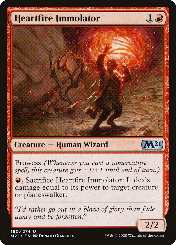 Heartfire Immolator [Core Set 2021] Foil