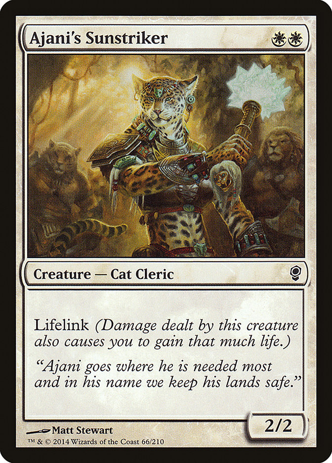 Ajani's Sunstriker [Conspiracy] Foil