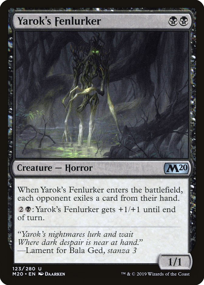 Yarok's Fenlurker [Core Set 2020] Foil