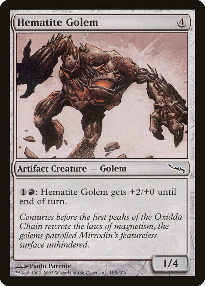 Hematite Golem [Mirrodin] Foil